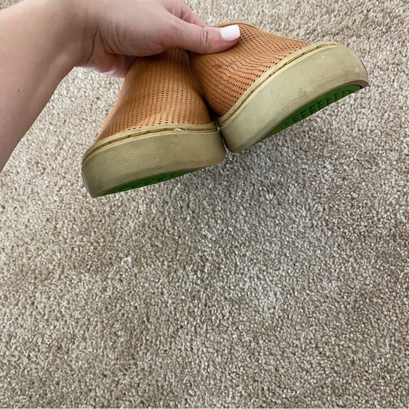 Satorisan | Brown Tan Perforated Leather Slip On Sneakers Size Eu 41 Men's 8 - Picture 6 of 9